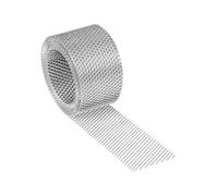PAROTEC Grille de ventilation en aluminium en rouleau - 50 mm x 5 m - Bande d’égout perforée pour ventilation du toit et de la façade - Protection contre et les petits animaux et les insectes