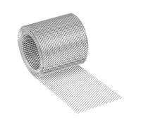 PAROTEC Grille de ventilation en aluminium en rouleau 80 mm x 5 m - Bande d’égout perforée pour ventilation du toit et de la façade - Protection contre et les petits animaux et les insectes