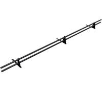 Parotec PARE-NEIGE Kit Tubulaire Complet 3,0 m (300 cm) - Pour bac acier, bitume & shingles - pare-neige/système antineige - 2 tubes, 3 supports - 10 couleurs - RAL 7016 Anthracite