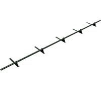 Parotec PARE-NEIGE Kit Tubulaire Complet 3,0 m (300 cm) - Pour membranes EPDM/PVC, bitume (feutre/soudé) & shingles - pare-neige/antineige - 1 tube, 5 supports - RAL 6020 Vert sapin (vert foncé)