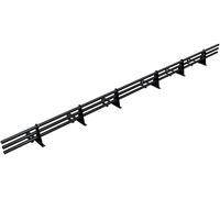 Parotec PARE-NEIGE Kit Tubulaire Complet 3,0 m (300 cm) - Pour toits en tuiles (céramique/béton) - pare-neige/système antineige - 3 tubes, 6 supports - 10 couleurs - RAL 7016 Anthracite