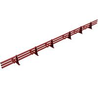 Parotec PARE-NEIGE Kit Tubulaire Complet 3,0 m (300 cm) - Pour tuiles à emboîtement (terre cuite/béton), mécaniques & pressées - pare-neige - 3 tubes, 6 supports - 10 couleurs - RAL 3011 Rot