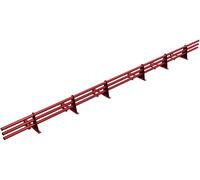 Parotec PARE-NEIGE Kit Tubulaire Complet 3,0 m (300 cm) - Pour tuiles à emboîtement, tuiles mécaniques & tuiles plates - pare-neige/antineige - 3 tubes, 6 supports - RAL 3004 Rouge bordeaux (cerise)