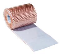Parotec Ruban de Cuivre Auto-Adhésif Contre la Mousse 150mm x 5m | Démoussage de Toiture, cuivre structuré, résistant aux intempéries