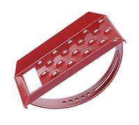 Parotec, Running Grate 25 cm x 15cm, pas de toit, piste de podium de cheminée de création d'escalade, grille, simple -off, RAL 3009 Rouge châtaigne