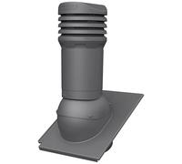 Parotec Sfiatatoio per Tetto Isolato DN125 per Tegole BMI Monier - Teviva - Camino di Ventilazione (RAL 7024 - Grafite)