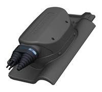 Parotec Traversée solaire pour tuiles de toit BMI Monier - Rubin 13V - Passage de toit solaire (RAL 7021 - Anthracite)