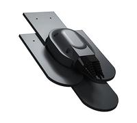 Parotec Traversée solaire pour tuiles plates de toit en double couverture - Passage de toit solaire (RAL 9005 - Noir)