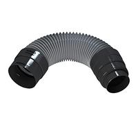 Parotec Tuyau de raccord pour cheminée de ventilation 125 mm | Réducteur - Convient pour raccord de tuyaux d'évacuation, fixation innovante avec verrou, structure flexible
