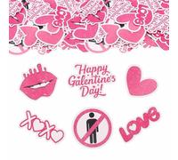 ParPix Lot de 100 confettis « Best Friends » - Décoration de table Happy Galentine's Day - Cadeau d'anniversaire pour meilleur ami - Confettis de Saint-Valentin - Décoration de table pour la