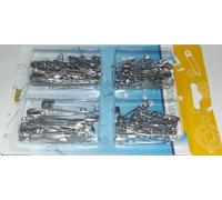 PARQUET DE 125 PCS EPINGLES A NOURRICE PLUSIEURS TAILLES ASSORTIES PRATIQUE by D&D