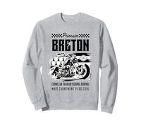 Parrain Breton Motard Idée-Cadeau Breizh Baptême en Bretagne Sweatshirt