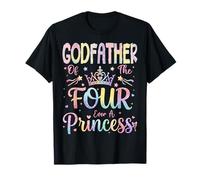 Parrain de The Four Ever A Princess, Fille de 4e Anniversaire T-Shirt