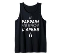 Parrain et Apéro Vêtement Drôle Alcool Débardeur