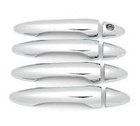 PARREN Poignées de Porte extérieure Voiture pour Kia Rio 2012-2017, ABS Chrome Couvercle Poignée Porte Extérieure Garniture Couvre Autocollant Accessoires,1 Hole