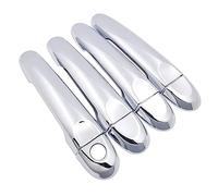 PARREN Poignées de Porte extérieure Voiture pour Nissan Micra K13 2011-2019, ABS Chrome Couvercle Poignée Porte Extérieure Garniture Couvre Autocollant Accessoires,1 Hole