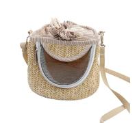 Parrie Parrot Caglie - Cage portative loi portative, basses sûres respirantes, support confortable pour animaux domestiques | avec épaule réglable pour randonnée, petits hamsters à cage pour animaux