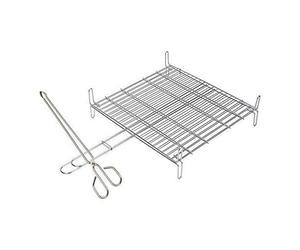 PARRILLA DOBLE INOX 18/8