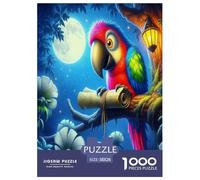Parroquet1000 Pièces Aquarelle Puzzle Animaux pour Adultes De Jeu pour Adultes Parfaitpourla Détente Paysagedes QuatreSaisons 38x26cm/1000pcs