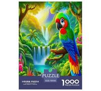 Parroquet1000 Pièces Aquarelle Puzzle Animaux pour Adultes De Jeu pour Adultes Parfaitpourla Détente Paysagedes QuatreSaisons 70x50cm/1000pcs