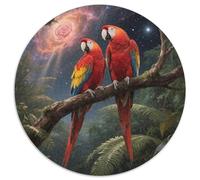 Parrot 1000 Pièces Puzzles Convient Aux Adultes Aux Enfants Animal Puzzle Circulaire Décoration pour Enfants Cadeau des Cadeaux De Voyage De l'art De La Décoration Moderne 1000pcs (67.5x67.5cm)
