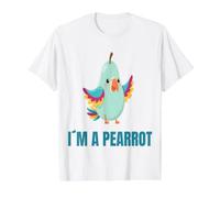 Parrot Apparel Fruit of Loom Original T I'm A Pearrot Funny Poire Perroquet T-Shirt Graphique avec Valeur, Homme, Noir, S Homme (Lot de 1)