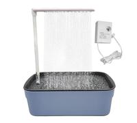 Parrot Automatic Bathtub, Indoor Bird Bath, Quiet Electric Fountain Pet Pool, Fun Bathing Toy with Running Water, Relaxing Wash Experience for Birds, 12.4x8.46x13.39 inches