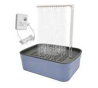 Parrot Automatic Bathtub, Indoor Fountain Bath, 12.4x8.4 inches Running Pool with Quiet Build, Durable Tub, Bathing Toy with Faucet Style, Bird Shower for Friends & Families