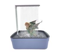 Parrot Automatic Bathtub with Shower - Bird Bath Shower Fountain | Grooming Tub Cage Fountain | USB Powered, for Conures Lovebirds African Grey Cockatiel Parakeets