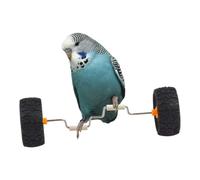 Parrot Balance Toy - Balancing Bike Toy Interactive Row Roller | Cockatiels Intelligence Enrichment Balance Vehicle for Glass Display Perch Cage Home Pet Store Tabletop