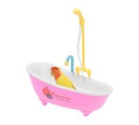 Parrot Bath Fontaine automatique de douche d'oiseaux, baignoire de bain à montage en cage | Douche pratique Petit accessoire de jeu d'eau pour animaux de compagnie, récipient de spa pour oiseaux