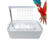 Parrot Bathtub Shower, Automatic Bird Bath, USB Powered Tub, Easy Cage Attachment, Splash-Proof Design, Perfect for Cockatiel Bathing and Small Pet Bird Playtime