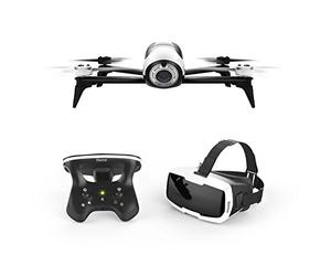 Parrot Bebop 2 FPV Ensemble de drone avec lunettes Skycontroller et FPV blanc