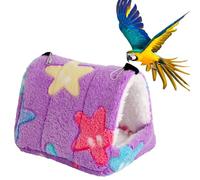 Parrot Bird HammockHideout - 5.5x4.7in Soft Warm Nest House | Small Animal Cave, Hamster, Lovebird, Finch Hammock, Bird Resting Spot, Cage Accessory, Indoor Pet Habitat, And Comfortable