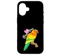 Parrot Bird Mom - Aquarelle Conure Solaire Coque pour iPhone 16