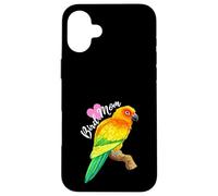 Parrot Bird Mom - Aquarelle Conure Solaire Coque pour iPhone 16 Plus
