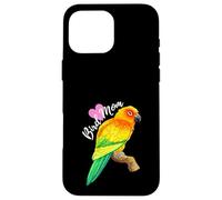 Parrot Bird Mom - Aquarelle Conure Solaire Coque pour iPhone 16 Pro Max