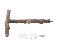 Parrot Bird Standing Pole, Cage à oiseaux en bois, plateforme suspendue pour oiseaux, hamac balançoire, convient pour aras et autres animaux de compagnie (combinaison 6, 2 x 20 cm)