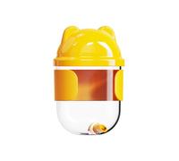 Parrot Bird Water Dispenser Automatic Feeding Needle Water Bottle Bird Hanging Feeding Device Anti Splash Water Dispenser Water Dispenser (Yellow)