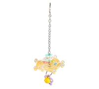 Parrot Chew Toy - Bite Resistant Play Accessory for Birds | Interactive Spinner Rattle with Colorful Design & Safe Materials for Indoor Outdoor Garden Yard Lovebirds Conures Cockatiels