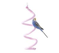 Parrot Climbing Rope, Flexible Bird Swings for Parrots Cockatiel Peony, Reusable Colorful Chewing Toys, 41.3 inches Macaw Stand with Cotton Ladder for Climbing and Playing