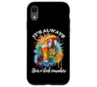 Parrot Drinking Its Beer O'Clock Somewhere Always 5 O Clock Coque pour iPhone XR