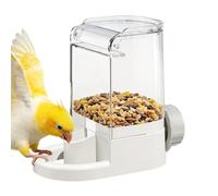 Parrot Feeder Automatic | Clear Finches Food Container | Finches Watering Container | Ideal for Macaw Pet Parents Animal Lovers Trainers Shelters Zoo Aviaries Living Room Bedroom Study Home