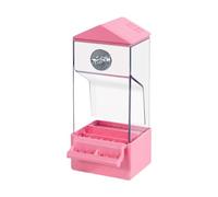 Parrot Feeder Transparent Birds Dining Food Conteneur Alimentaire Cage Externe Automatique pour Animaux Zone Backyard Balcony Patio Fence Terrace