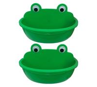 Pârrot Food Bowl, Large Capacity Splash-Proof Bird Bath Tub, Internal Hanging Water Dispenser, Prevents Spillage and Messy Food Waste, Professional Clear Bird Cage Accessories, 2-Piece Value Set