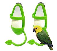 Parrot Food Conteer, Bird Food Consert Racks Plastic Cuttlebone Horsder Cage Bowl Stand Kit pour Les caloches 2PC