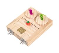 Parrot Foraging Toys, Bird Foraging Box, Mental Stimulation Design, 5.51x4.72 inches Safe Chewing Material, Birds Gathering Toy for Nesting Behavior, Social Interaction, Playtime