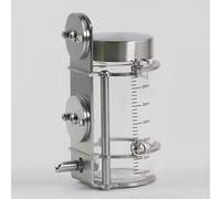 Parrot Glass Water Bottle, Small Animal Glass Waterer, Firing Pin No-Drip Dispenser, Two Capacities (300/500ml), with Universal Cage Mount, for Rabbits/Parrots/Rodents(300ml)