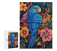 Parrot in Tropical Flowers Puzzle 1000 Pièces Educa Jouet en Bois Cadeau Unique Décoration Intérieure Jeu Éducatif Challenge Toy Adultes Et Enfants À Partir De 14 Ans 300 PCS