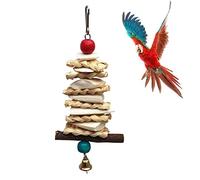 Parrot Jouer des Trucs - Jouets en Bois Sûrs pour Les Oiseaux | Toys Mordants Naturels, Fabriqués À La Main Et pour Nymphicides, Budgegars, Aras Et Parasites pour Les Espèces - Emploi Appropr